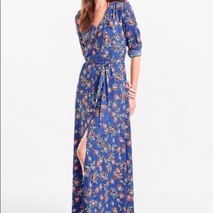 Express Long Sleeve Floral Maxi Dress